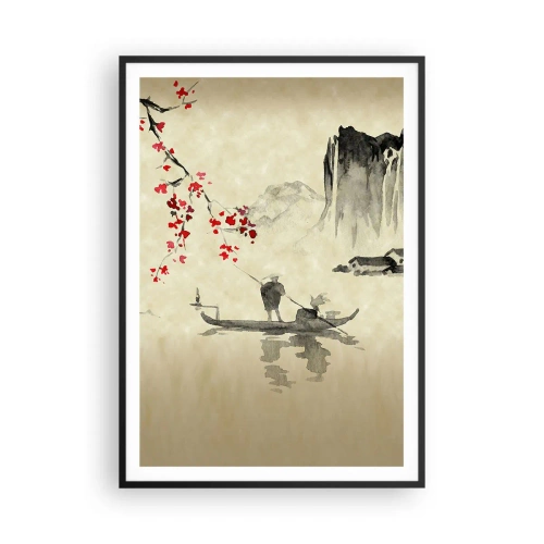 Plakat i sort ramme - I kirsebærblomsternes land - 70x100 cm