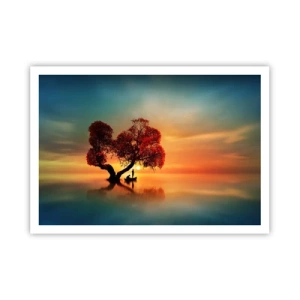 Plakat - Fjern og tavs verdensløshed - 100x70 cm