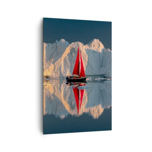 Lærredstryk - Billede på lærred - På kanten af verden - 80x120 cm