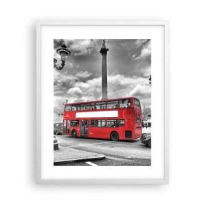 Plakat i hvid ramme - Byens sande livsnerve - 40x50 cm