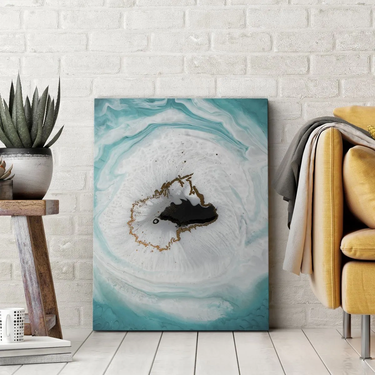 Lærredstryk - Billede på lærred - Kom indenfor - 65x120 cm