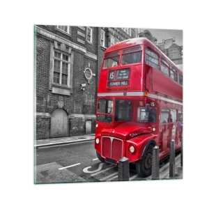 Billede på glas - Altid det samme - 70x70 cm