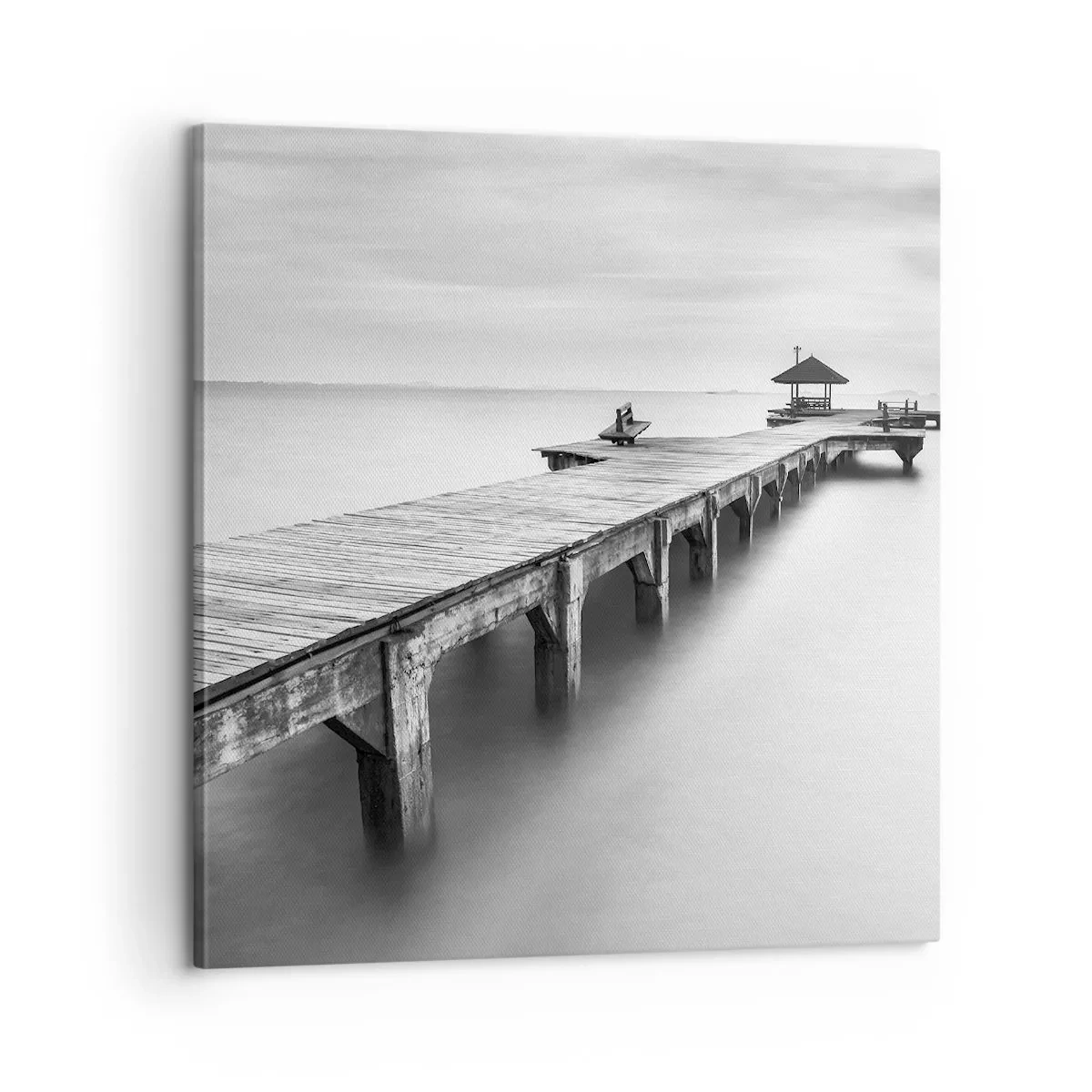 Lærredstryk - Billede på lærred - Ind i det fjerne - 60x60 cm