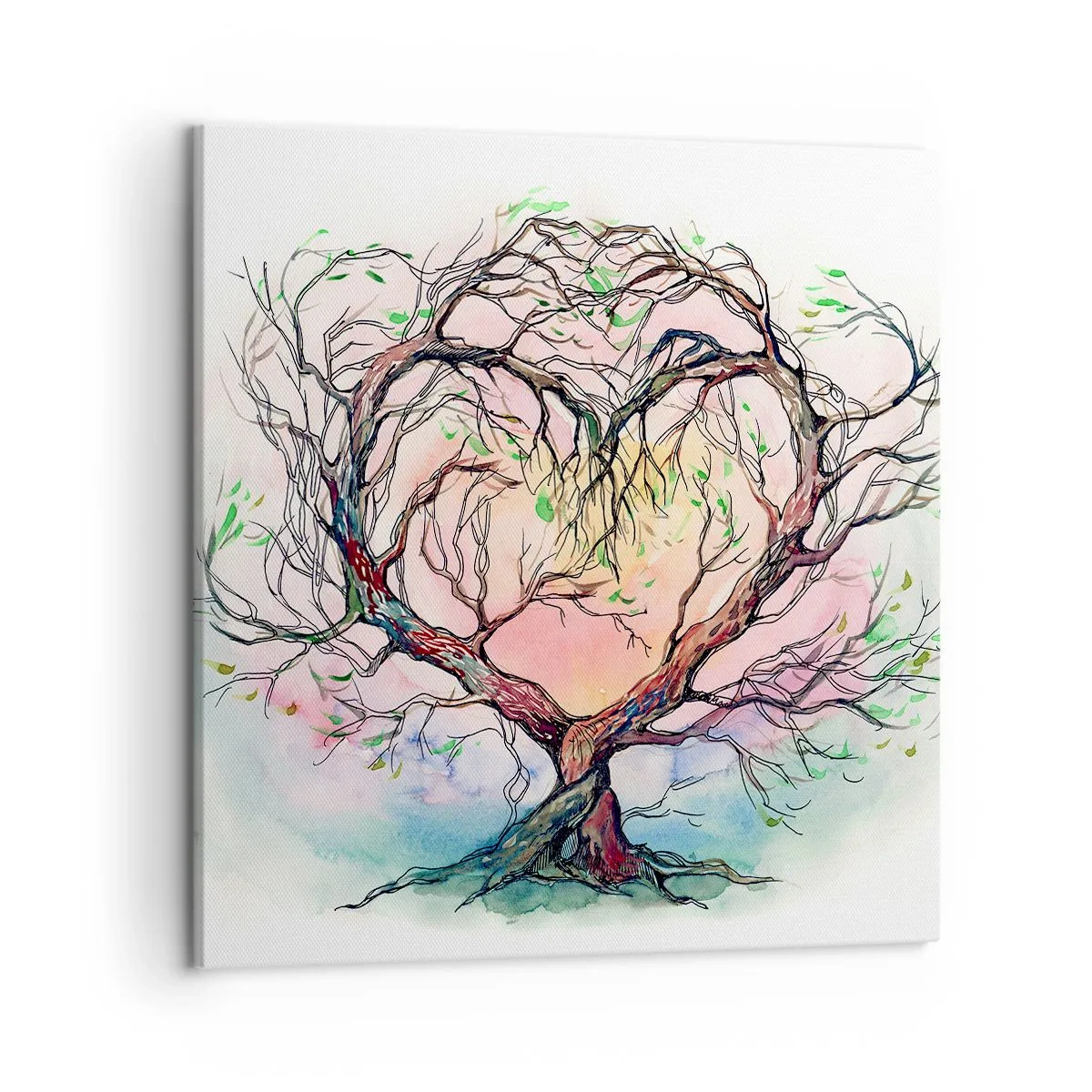 Lærredstryk - Billede på lærred - Sammen mod stormene - 50x50 cm