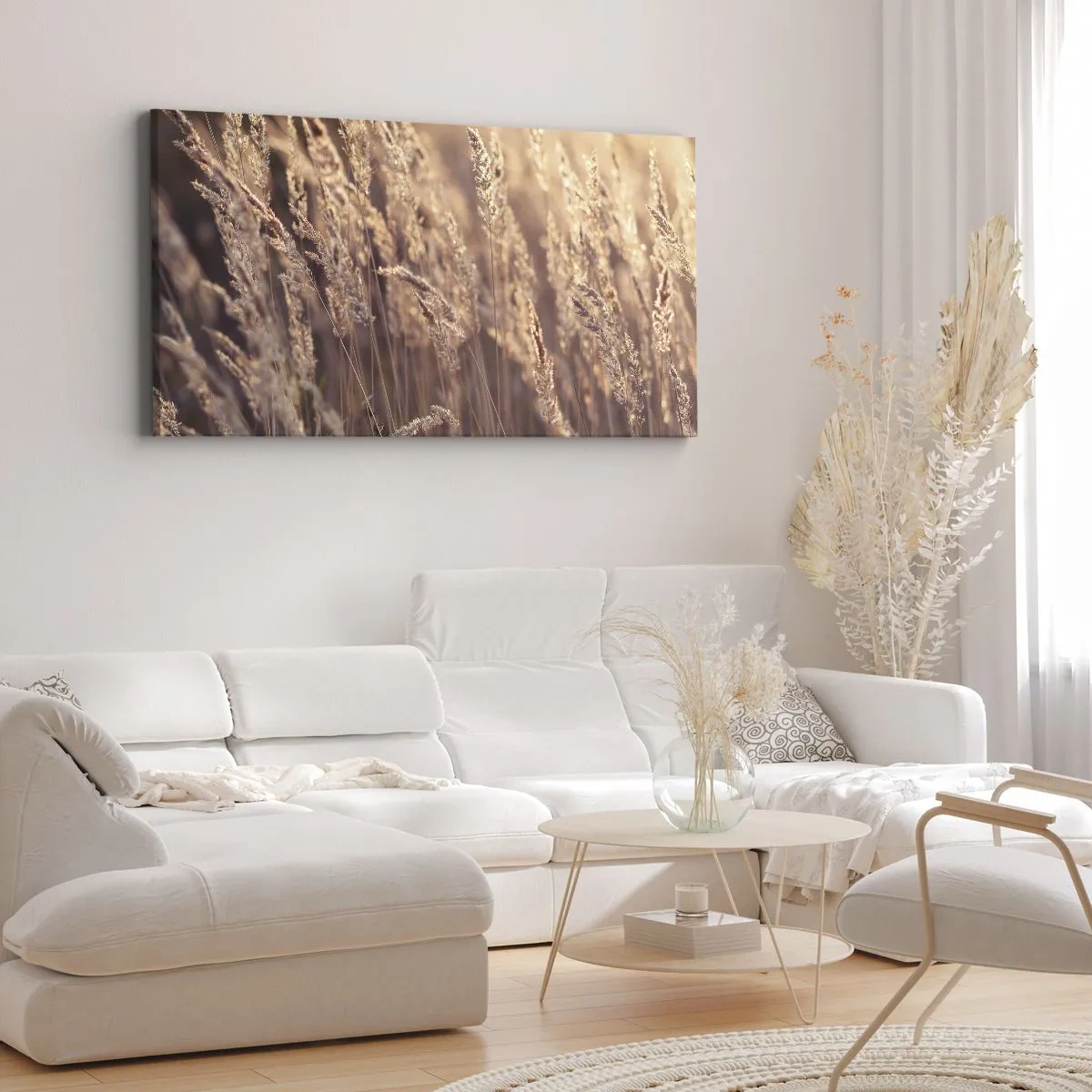 Lærredstryk - Billede på lærred - Klar til at byde efteråret velkommen - 100x40 cm