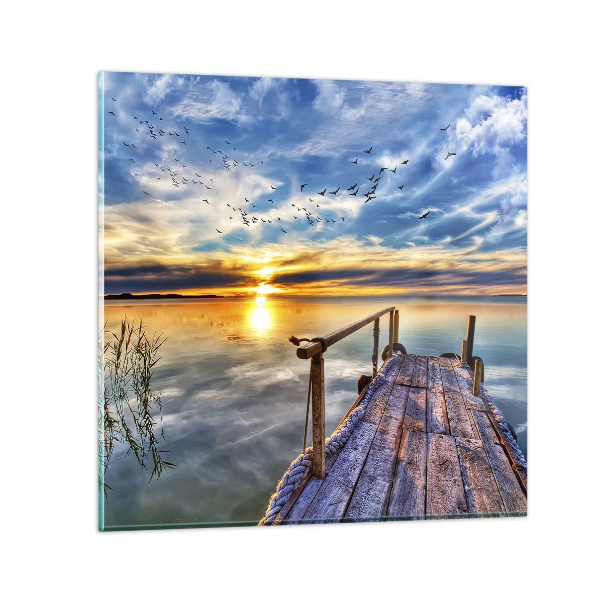Billede på glas - Vinden går til ro - 30x30 cm