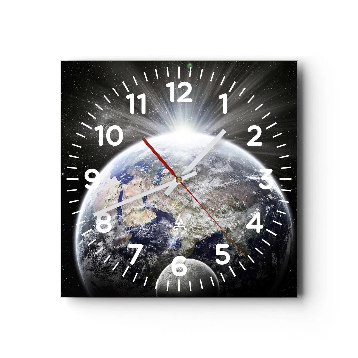 Vægur, Uret - I fuldt blus - 30x30 cm