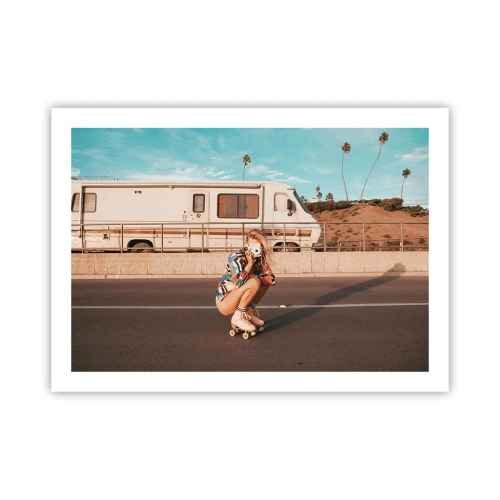Plakat - Smil, tak! - 70x50 cm