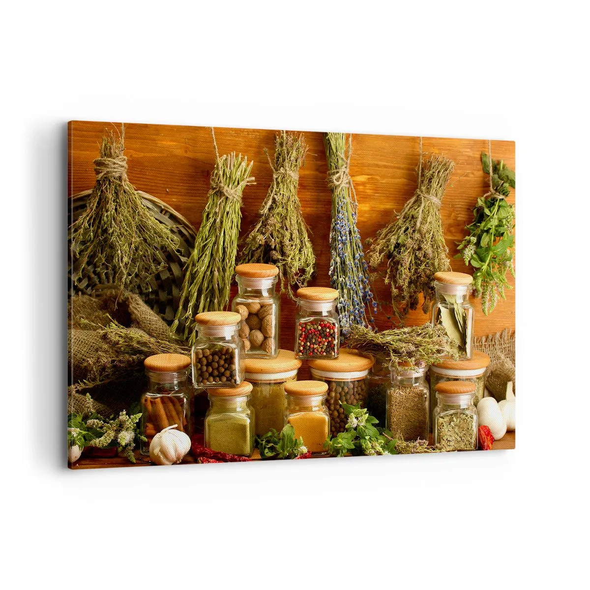 Lærredstryk - Billede på lærred - Køkkenmagi - 120x80 cm