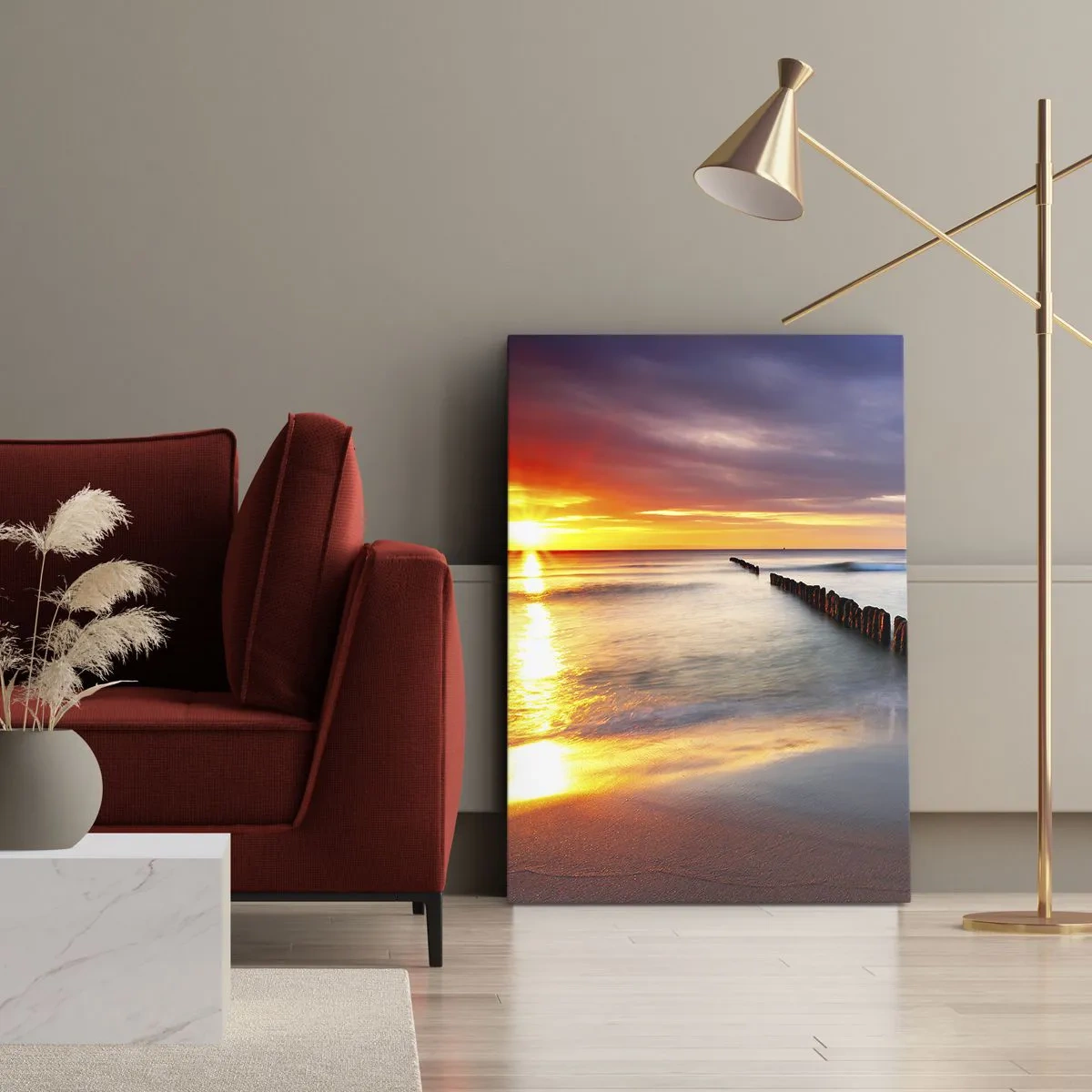 Lærredstryk - Billede på lærred - Lyt til stilheden - 50x70 cm