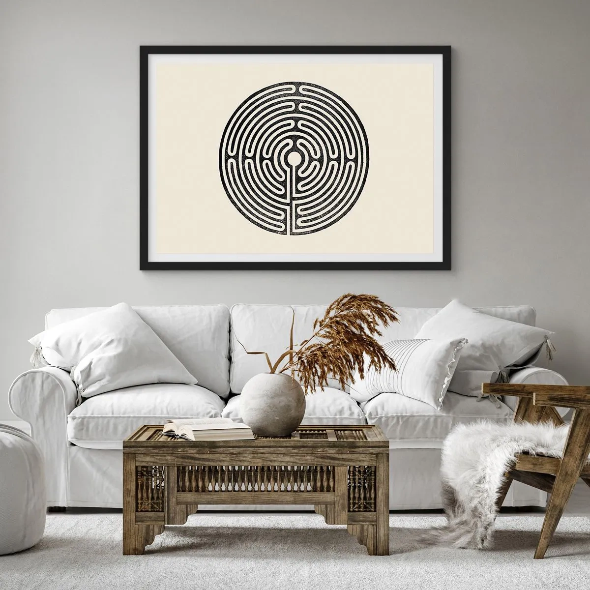 Plakat i sort ramme - Mystisk orden - 70x50 cm