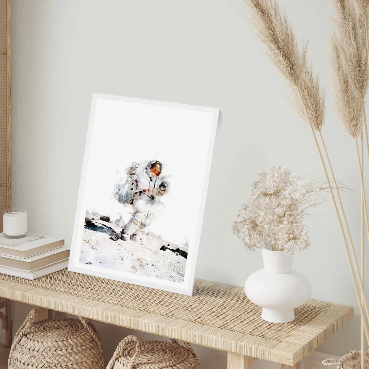 Plakat i hvid ramme - Jordens budbringer - 61x91 cm