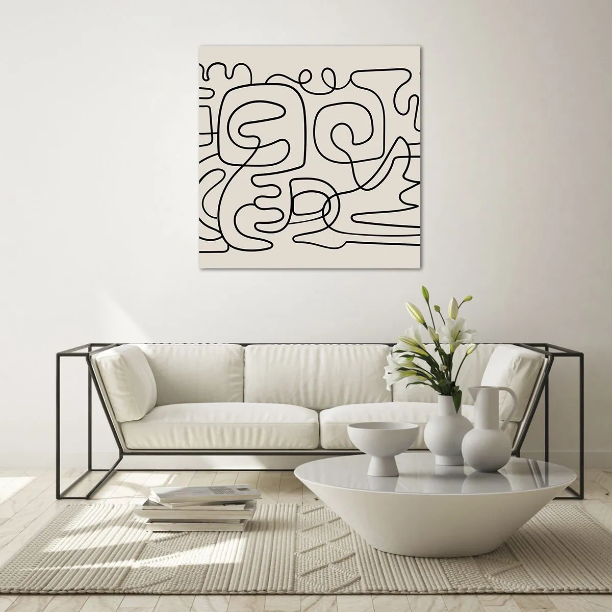 Billede på glas - På sporet - 60x60 cm