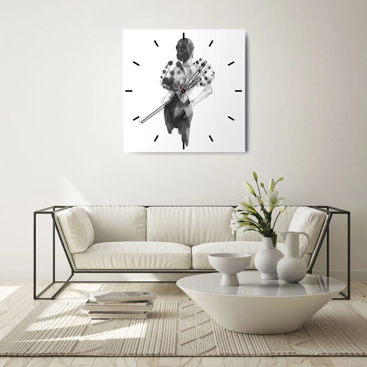 Vægur, Uret - Den gik lige forbi - 40x40 cm