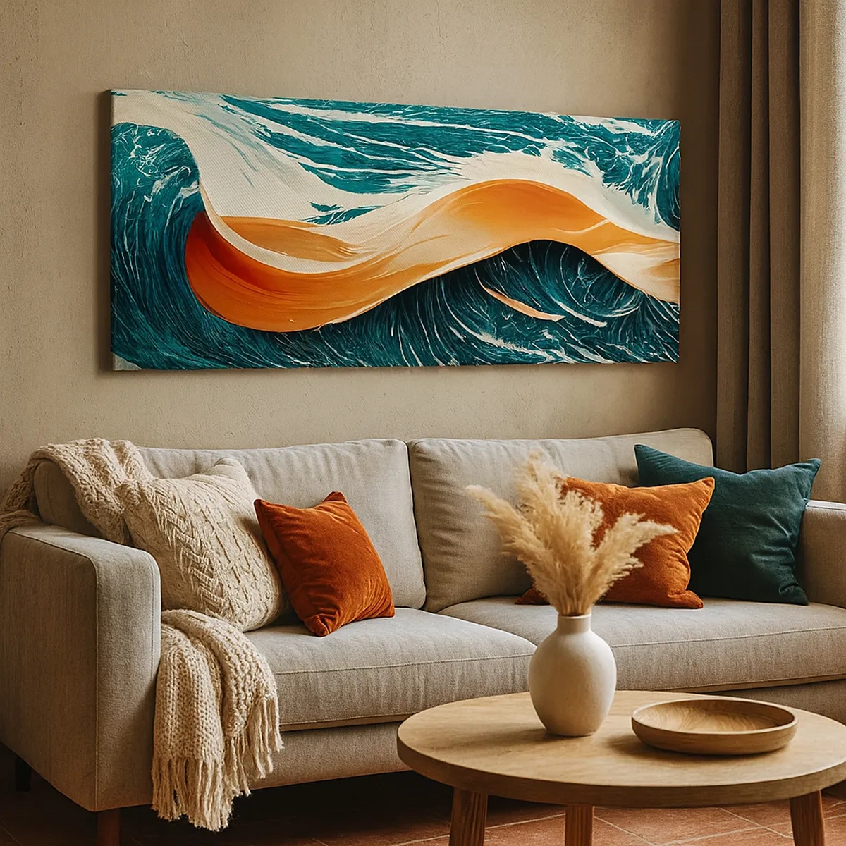 Lærredstryk - Billede på lærred - Surferens drøm - 30x30 cm