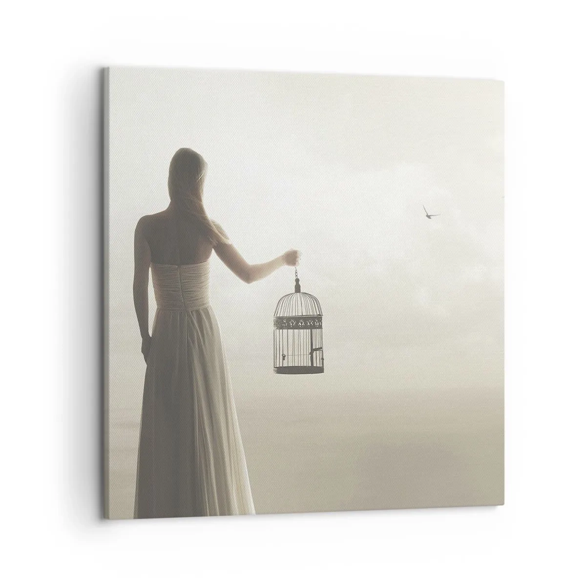 Lærredstryk - Billede på lærred - Vær fri - 50x50 cm