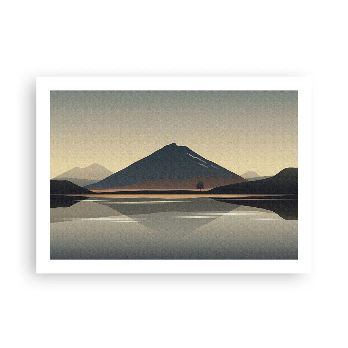 Plakat - Spejlrefleksion - 70x50 cm