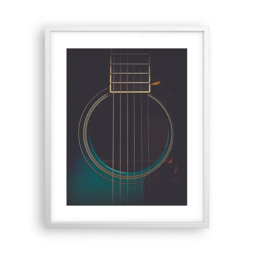 Plakat i hvid ramme - Et øjeblik før det lyder - 40x50 cm