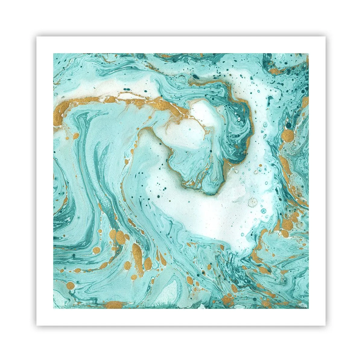 Plakat - Under den store bølge i Edo-perioden - 60x60 cm