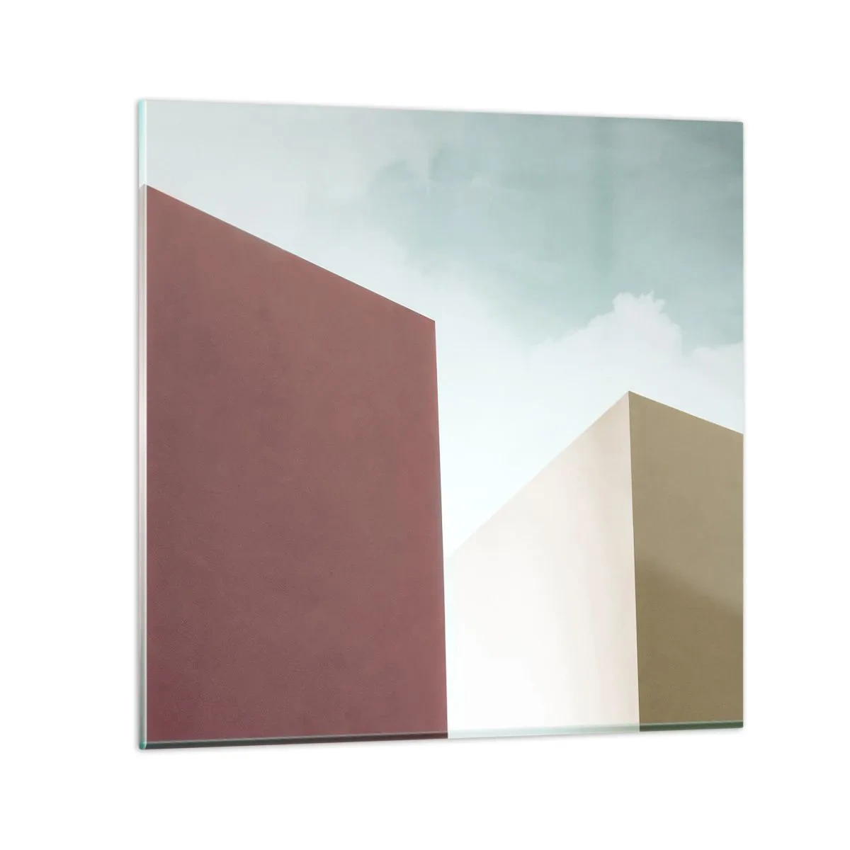 Billede på glas - Geometri af en solrig sommer - 40x40 cm