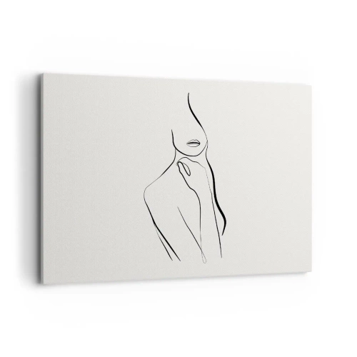 Lærredstryk - Billede på lærred - Bølge af melankoli - 120x80 cm