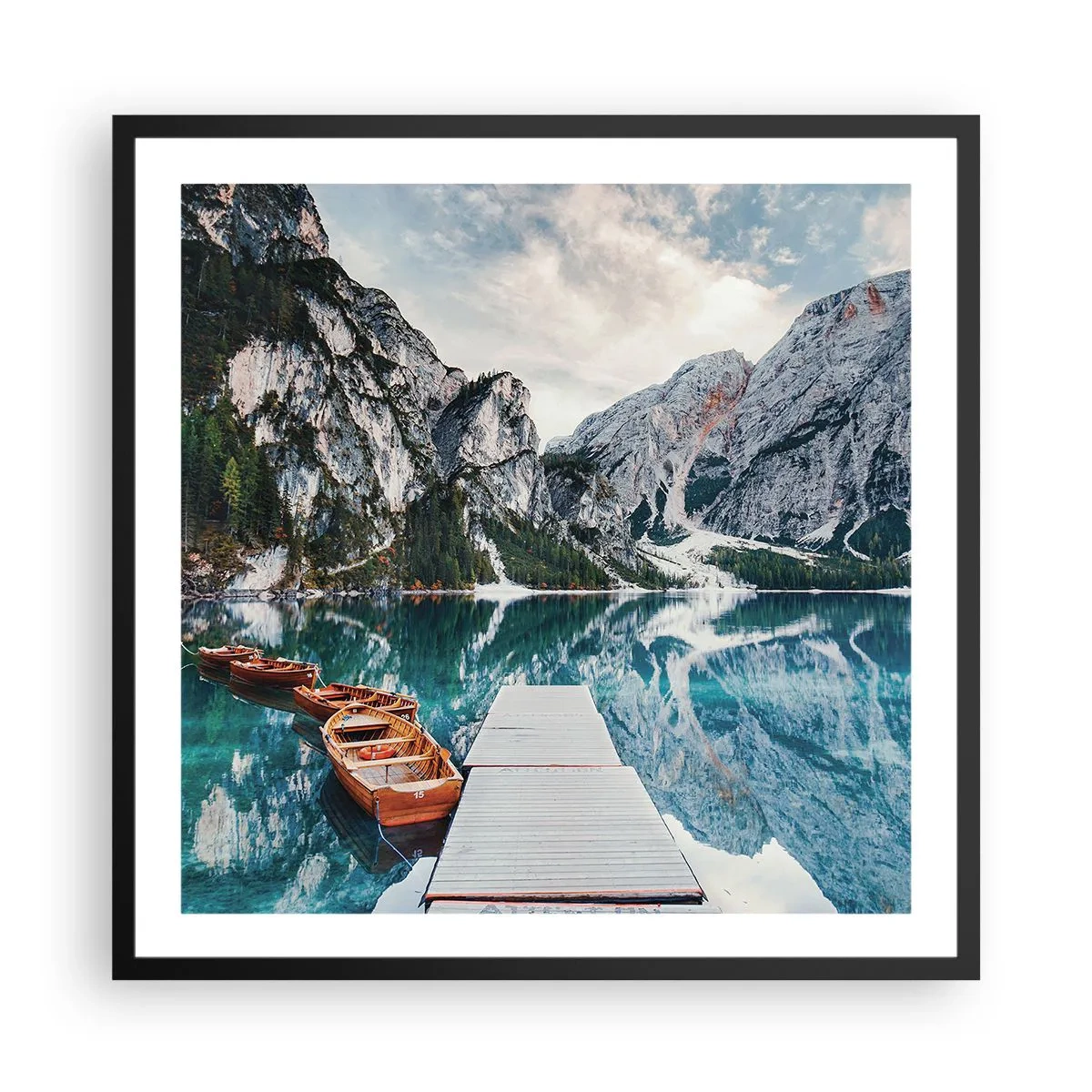 Plakat i sort ramme - Vi vil vise dig skønheden - 60x60 cm