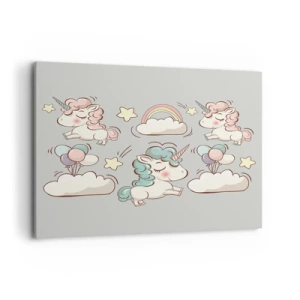 Lærredstryk - Billede på lærred - Der er bestemt ... - 100x70 cm