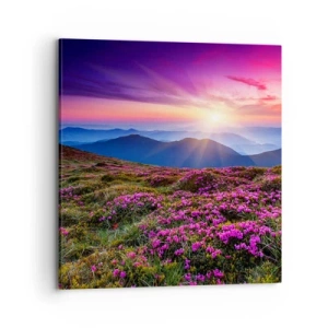 Lærredstryk - Billede på lærred - Urter duftede friske bundter fra niw - 70x70 cm