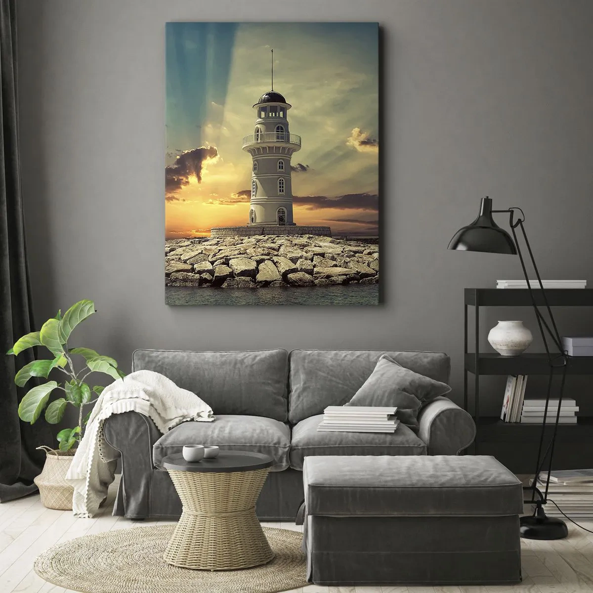Lærredstryk - Billede på lærred - Lys - Godhed - Skønhed - 50x70 cm