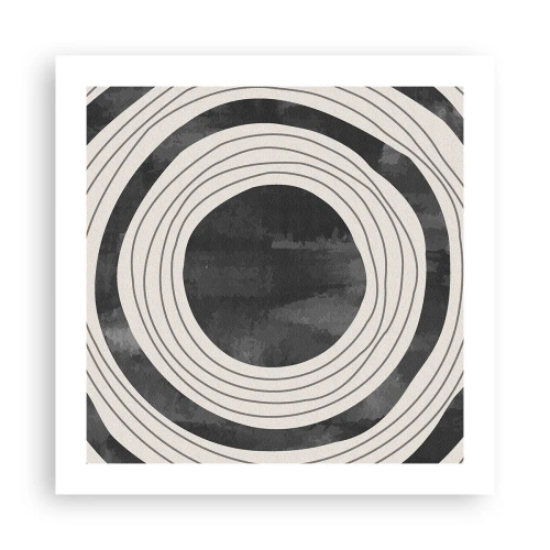 Plakat - Lige til det punkt - 50x50 cm