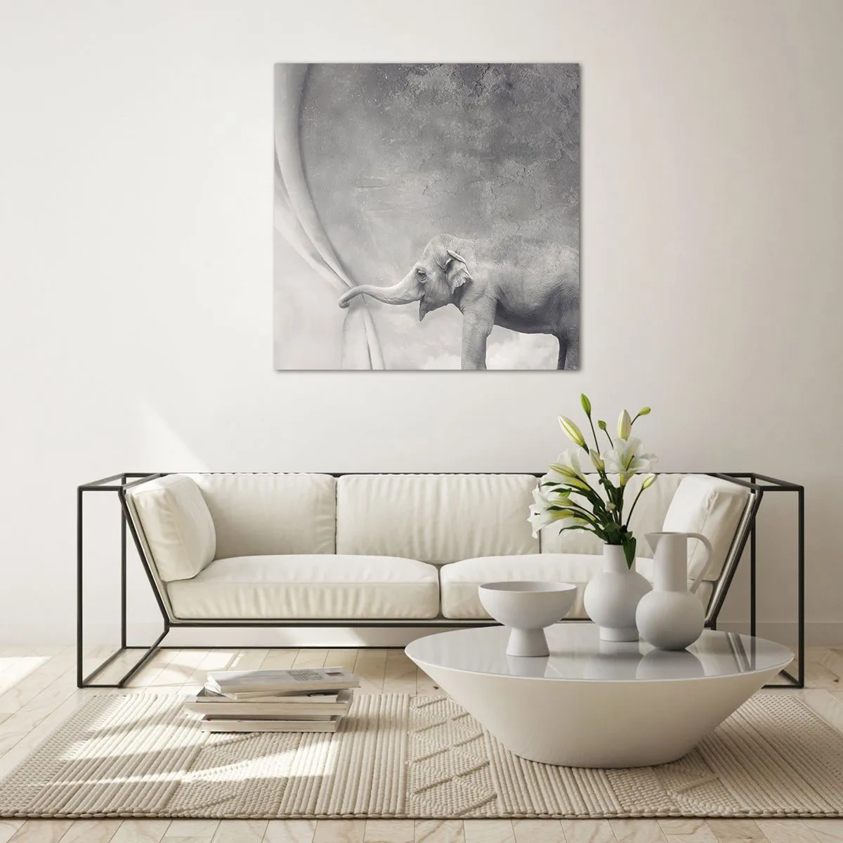 Billede på glas - Afslør hemmeligheden - 70x70 cm