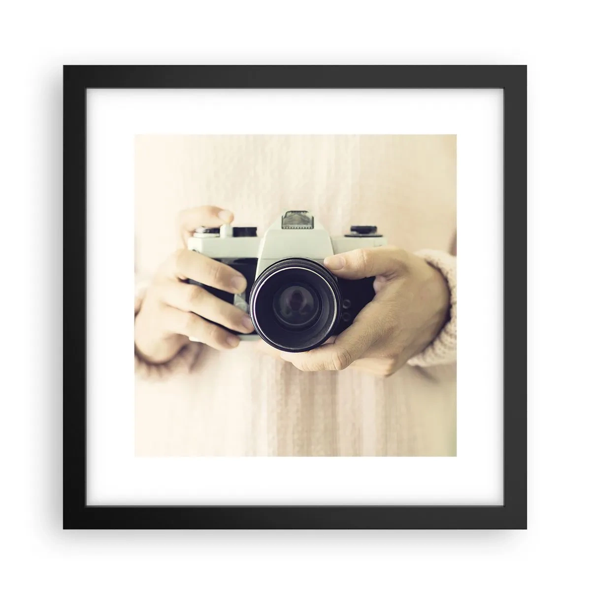 Plakat i sort ramme - For at se mere... - 30x30 cm