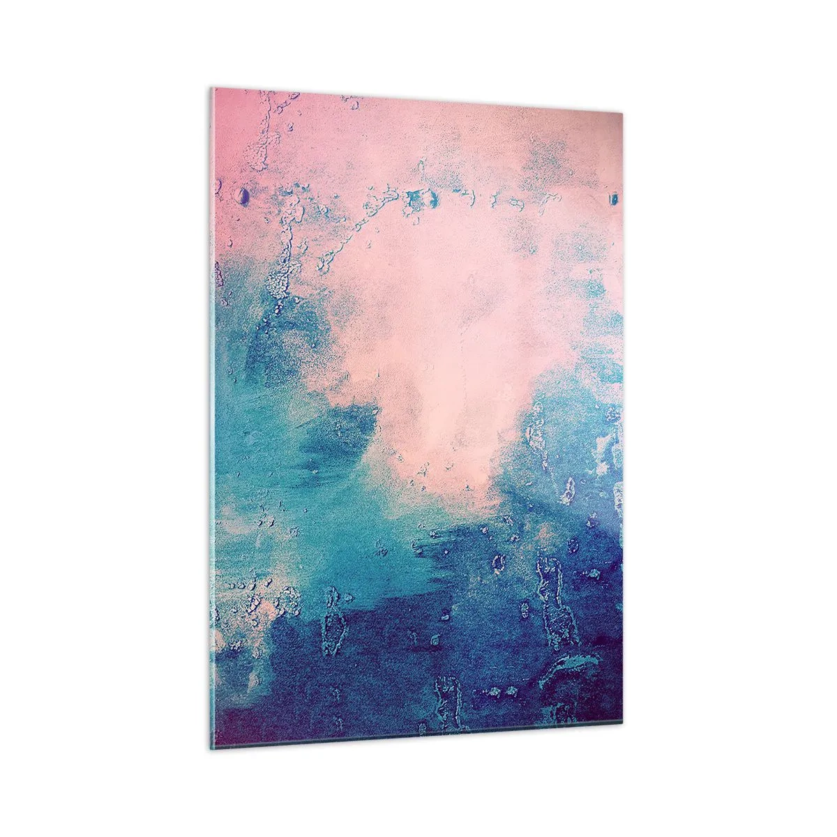Billede på glas - Blå omfavnelse - 50x70 cm