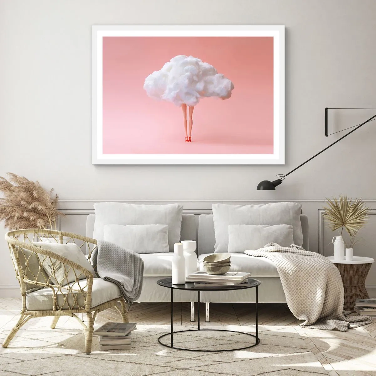 Plakat i hvid ramme - Et sødt løfte - 70x50 cm