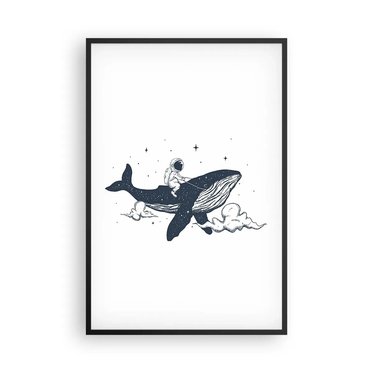 Plakat i sort ramme - Et kosmisk eventyr - 61x91 cm