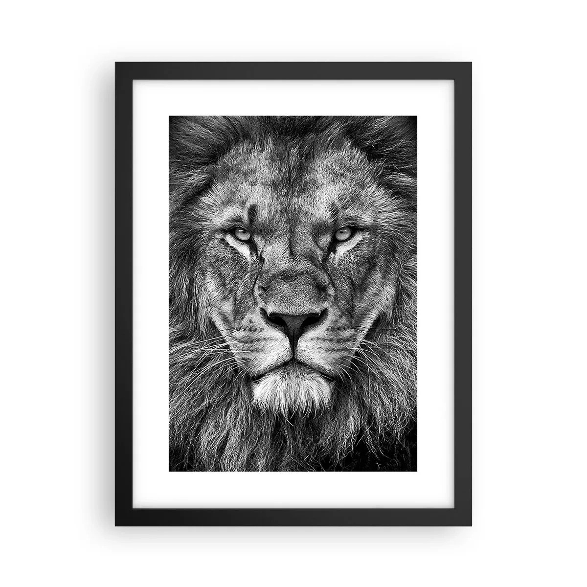 Plakat i sort ramme - I kroningsklædning - 30x40 cm