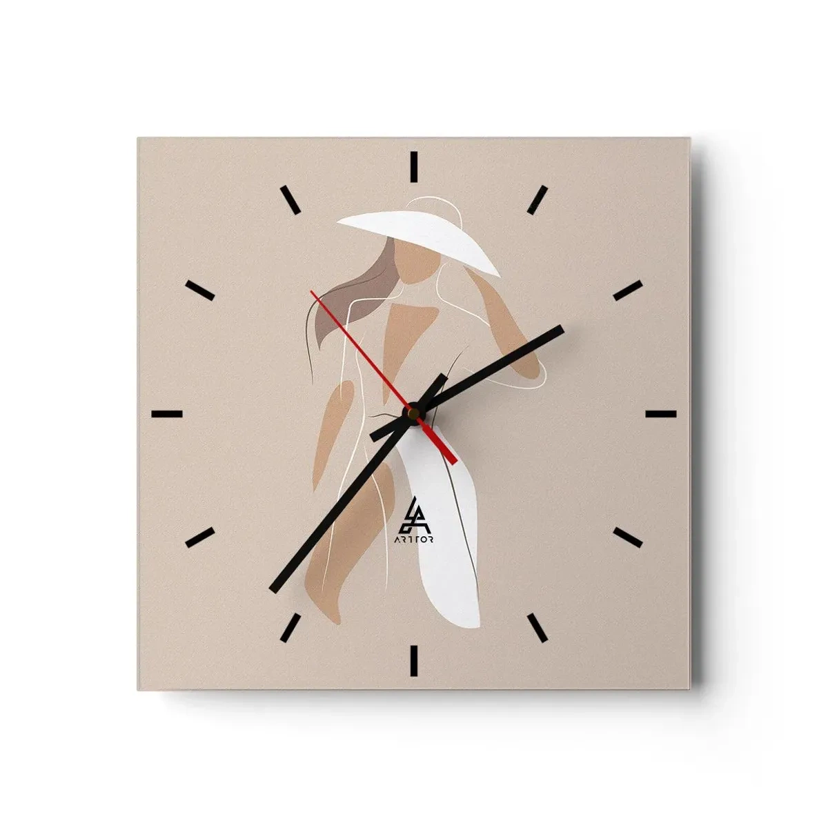 Vægur, Uret - Mode er sjovt - 30x30 cm