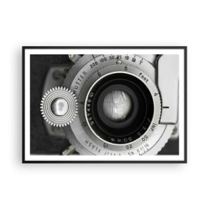 Plakat i sort ramme - Historien om Hollywood - 100x70 cm