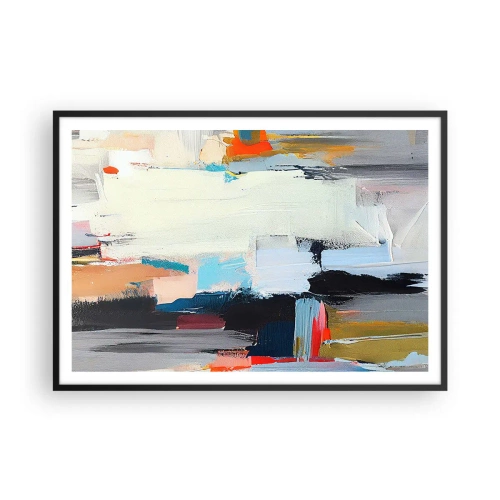 Plakat i sort ramme - Er der en metode? - 100x70 cm