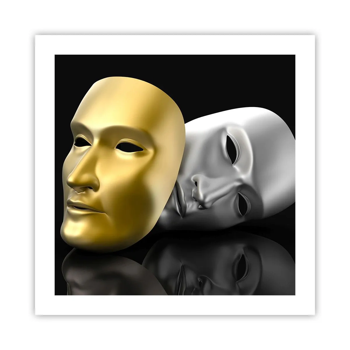 Plakat - Livet er teater - 50x50 cm