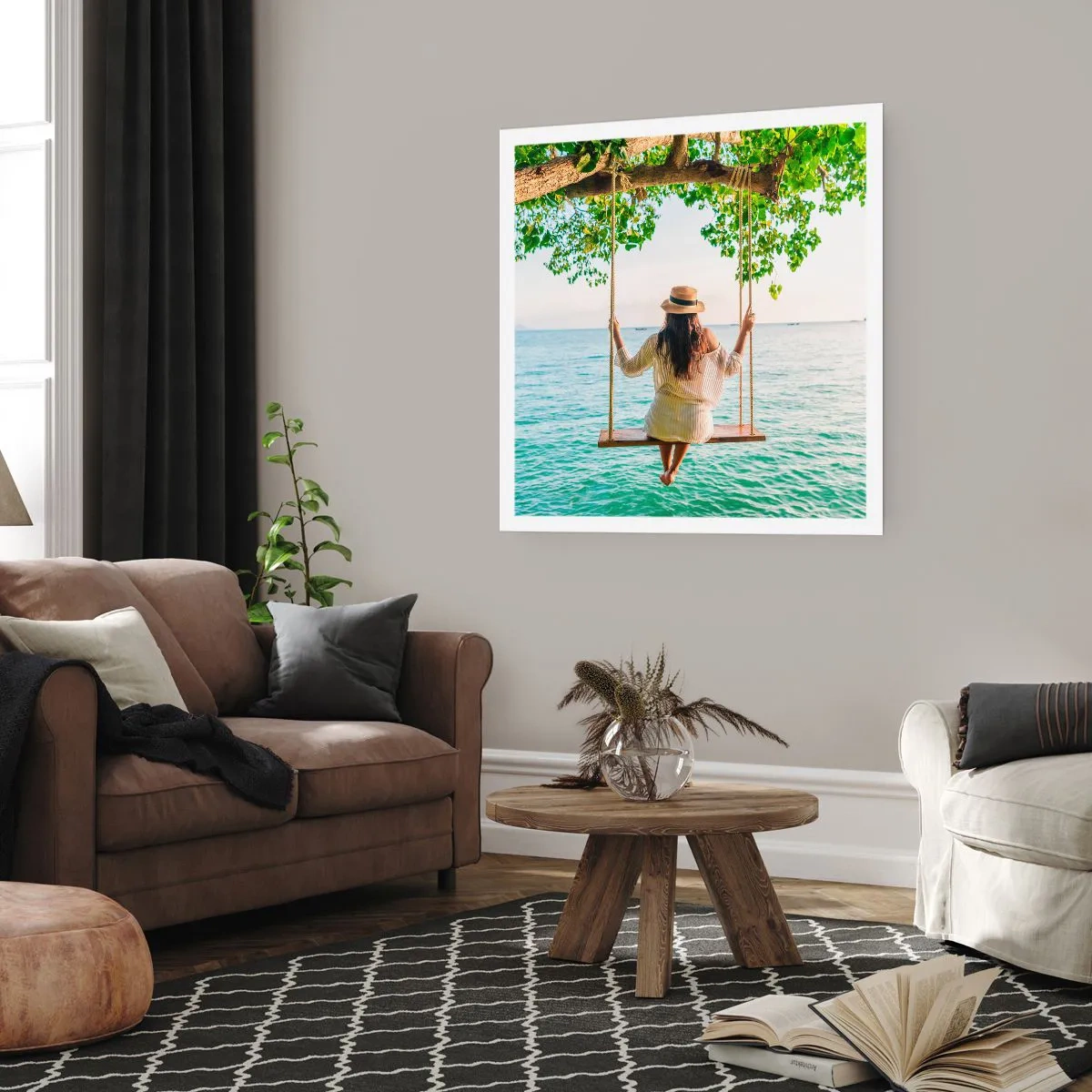 Plakat - Livet er smukt - 60x60 cm