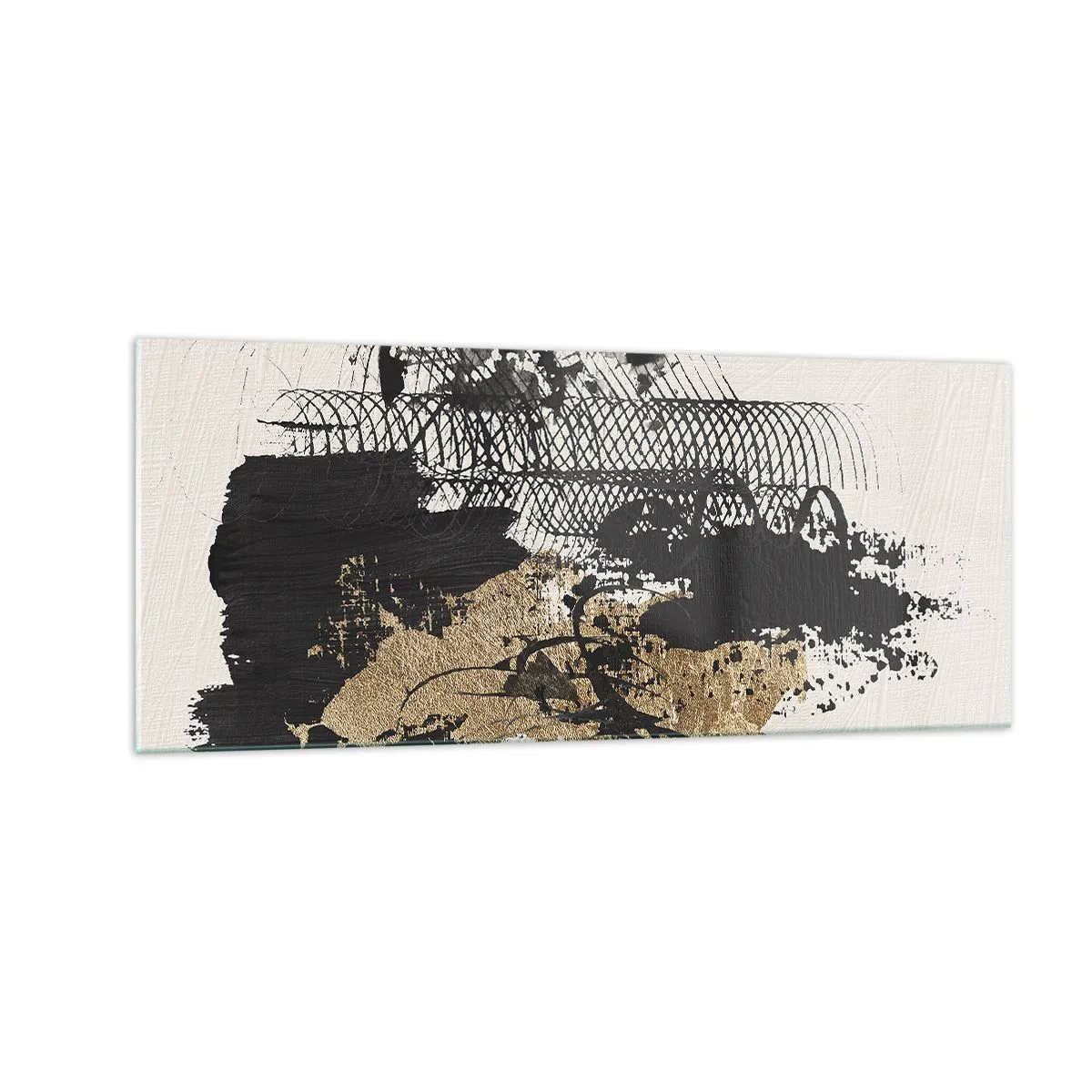 Billede på glas - Komposition med lidenskab - 100x40 cm