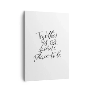 Lærredstryk - Billede på lærred - Føler du det også? - 50x70 cm