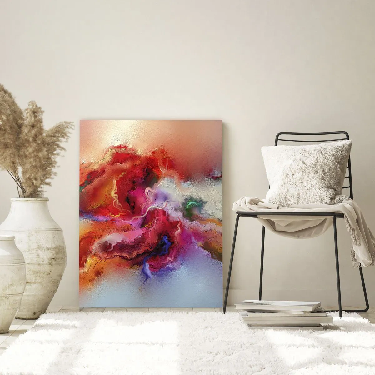 Billede på glas - Sådan fanger du drømmen - røg - 80x120 cm