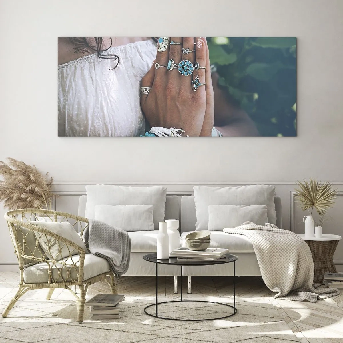 Billede på glas - Velkommen til værens centrum - 140x50 cm