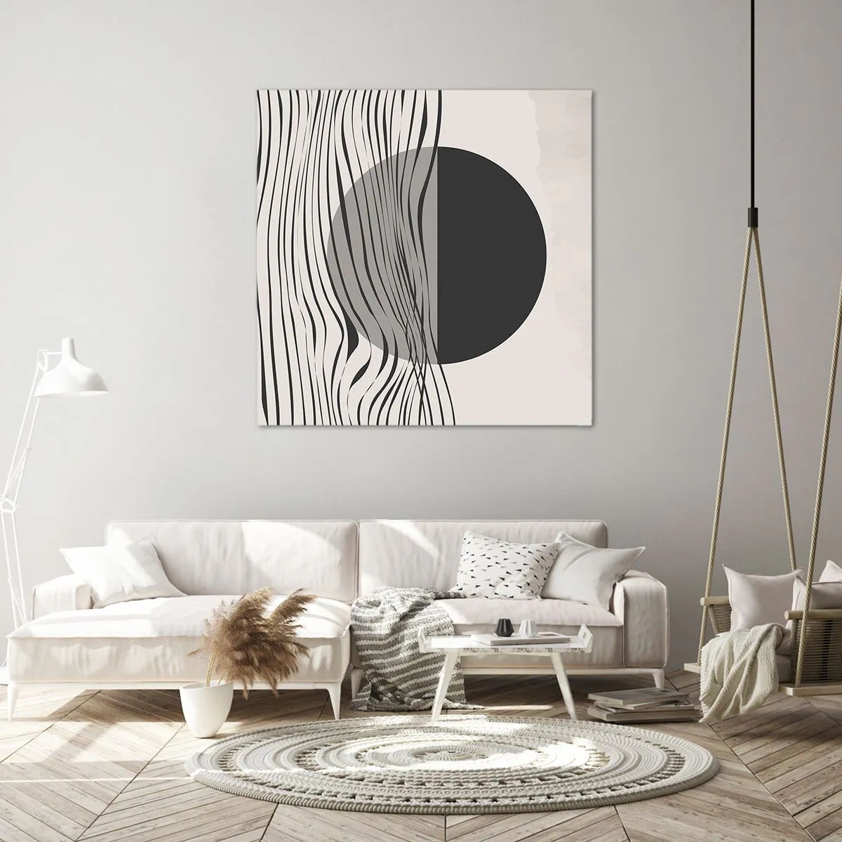 Lærredstryk - Billede på lærred - Halvkomposition - 60x60 cm