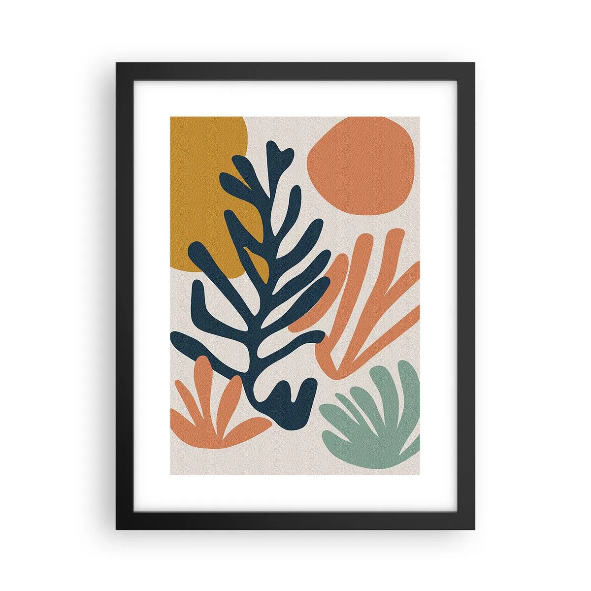 Plakat i sort ramme - Koralhav - 30x40 cm