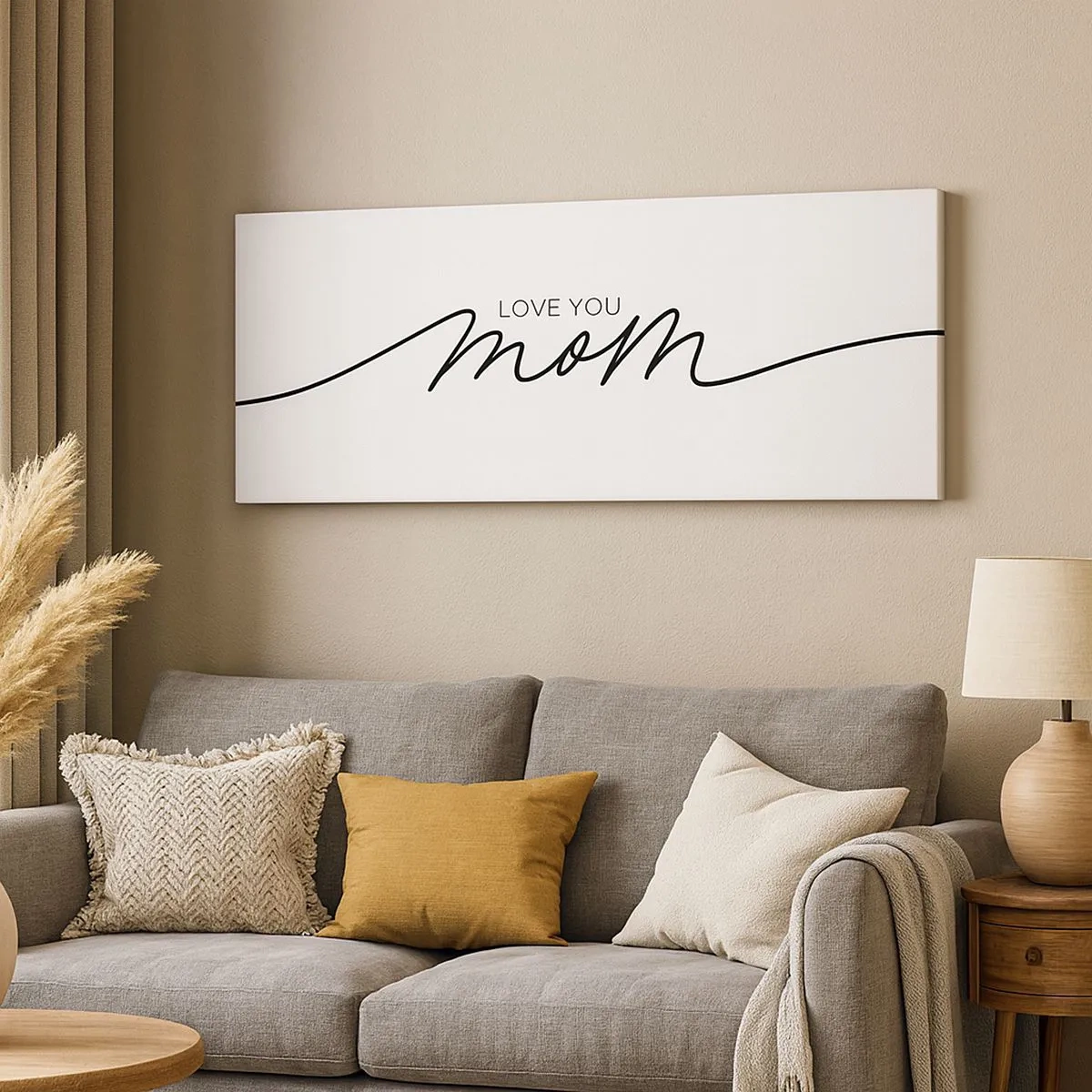 Lærredstryk - Billede på lærred - Stor følelse - 100x40 cm