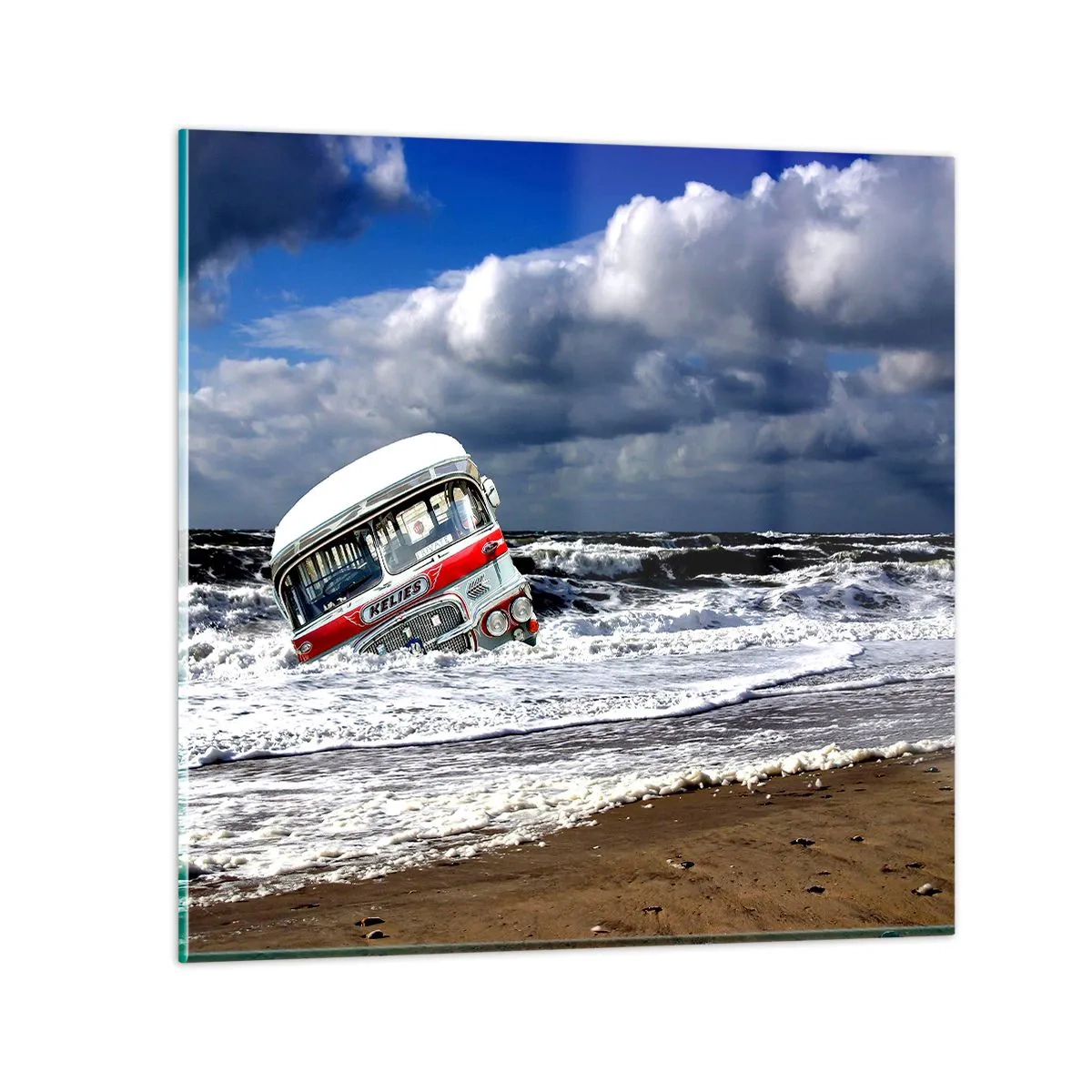 Billede på glas - Og hvad er du overrasket over? - 70x70 cm