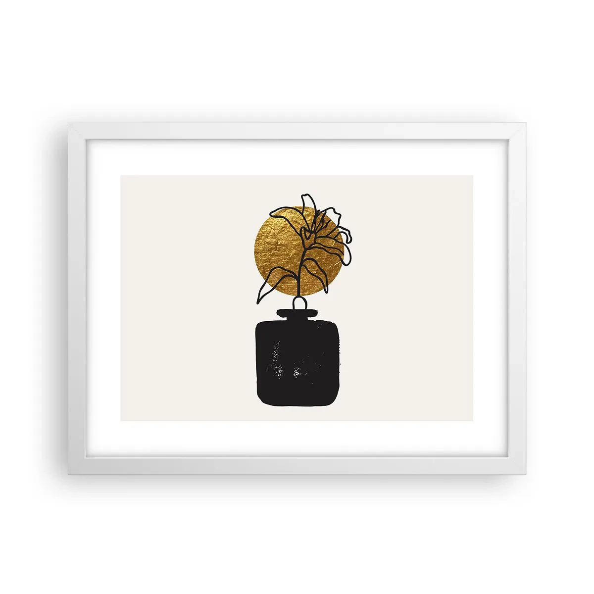 Plakat i hvid ramme - Skønhed i balance - 40x30 cm